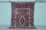 Vintage Moroccan Rug - 5.7 x 10 FT | Bold Geometric Tribal Carpet