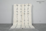 Beni Ourain Rug 5.1 x 7.8 ft – Handmade Moroccan Wool Carpet