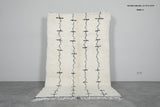 Beni Ourain Rug 5.1 x 7.8 ft – Handmade Moroccan Wool Carpet