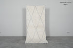 Handmade wool rug 3.1 FT X 7 FT