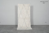 Handmade wool rug 3.1 FT X 7 FT