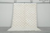 Checkered Moroccan rug 3.3 feet x 4.1 feet