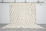 Handmade Moroccan Wool Rug | 8.5 FT X 10.4 FT with Geometric Design