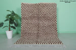 Handwoven Moroccan Checkered Rug – 4.7 x 6.6 ft