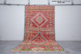 Moroccan vintage rug 5.5 X 11 Feet