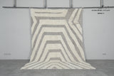 Handmade Moroccan Rug - 7x10 FT Geometric Cream and Gray | Luxe Berber Design