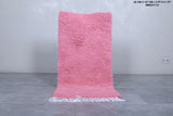 Charming Pink Moroccan Rug – 2 x 4.1 ft | Small Accent Rug