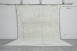 Minimalist Berber Rug 8 x 10.2 ft - Soft Neutral Tones