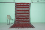 Traditional Moroccan Berber Rug 5.5 FT X 11.3 FT | Handwoven Red Runner