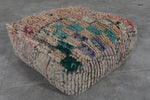 Handmade Moroccan Pouf - Vintage Shag Rug Ottoman