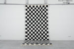 Checkered moroccan rug 6.3 Feet x 9.2 Feet