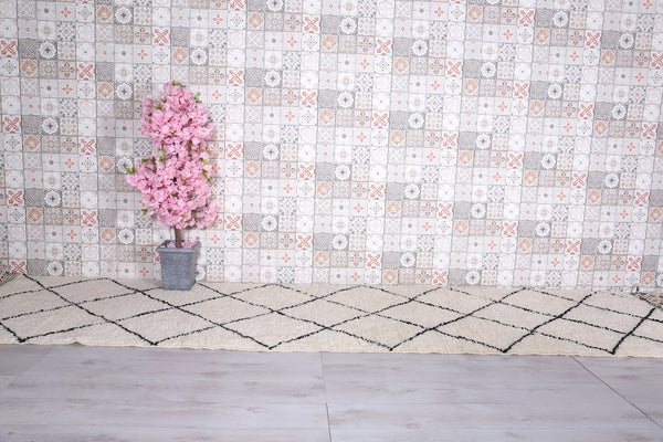 Runner Moroccan Rug - Beni Ourain Hallway Rug - Custom Rug