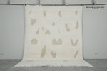 Modern Moroccan Rug 8.2 x 10.5 ft - Minimalist Abstract Design