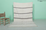 Handwoven Moroccan Berber Wedding Blanket – 3.7 FT x 6.2 FT | Authentic Traditional Design