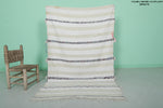 Moroccan Berber Carpet – 3.7 x 6 Feet | Handwoven Wedding Blanket