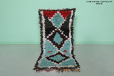 Moroccan runner rug 2.3 X 5.1 Feet