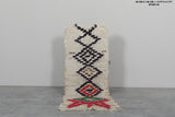 Moroccan Runner Rug – 1.9 x 4.7 FT | Handwoven with Geometric Patterns