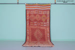 Handmade Moroccan Hallway Rug - 4.3 FT X 11.3 FT - Traditional Red & Orange Patterns