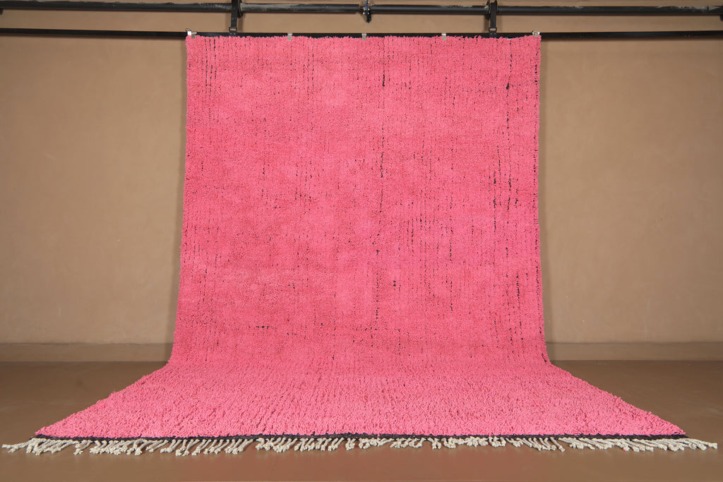 Moroccan rug pink - Handmade rug - Morocco rug - Berber rug - Moroccan plain rug