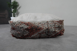 Handmade Moroccan Floor Cushion - Vintage Berber Rug Ottoman