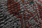 Handmade Moroccan Floor Cushion - Vintage Berber Rug Ottoman