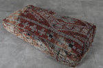 Handmade Moroccan Floor Cushion - Vintage Berber Rug Ottoman