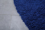 Custom blue round rug - custom round rug