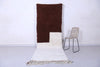 White & brown custom Moroccan rug – Warm and inviting design