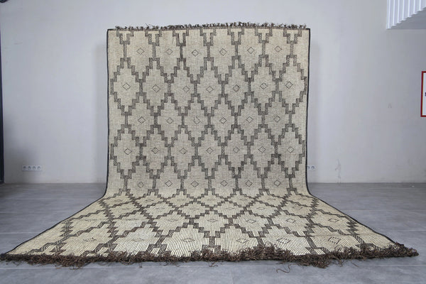 Vintage tuareg mat 8.1 x 13.2 feet mauritanian rug