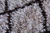Carpet berber wool moroccan rug 2.9 FT X 5.6 FT