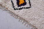 Vintage handmade moroccan berber rug 4.9 FT X 6.2 FT