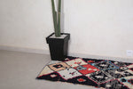 Runner boucherouite Moroccan rug 2.6 FT X 7.2 FT