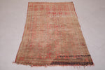 handmade old berber Moroccan rug - 3.2 FT X 5.8 FT