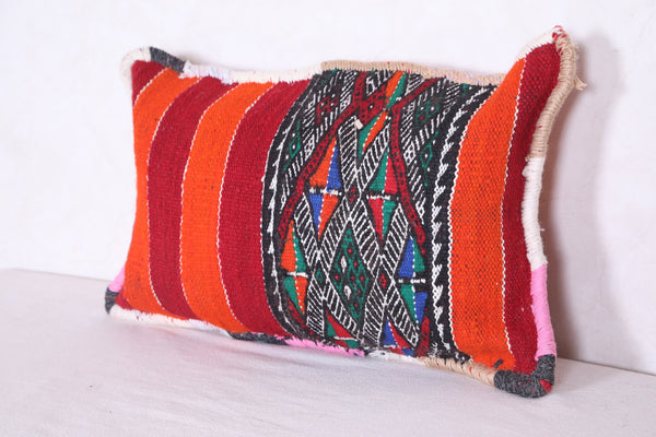 Moroccan handmade kilim pillow 13.3 INCHES X 20.4 INCHES