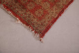 handmade old berber Moroccan rug - 3.2 FT X 5.8 FT