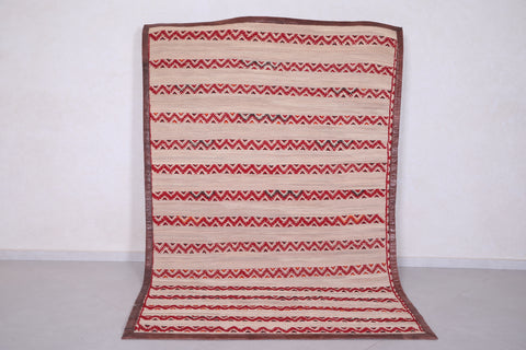 Flatwoven berber moroccan carpet - 5.8 FT X 8.9 FT