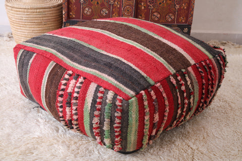 berber handwoven kilim moroccan pouf
