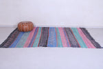 Handwoven Moroccan Rug 5.9 x 8.8 ft | Striped Tribal Design