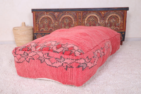 Moroccan berber handmade rug pouf ottoman