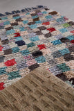 Boucherouite rug handmade moroccan 3.4 FT X 7 FT