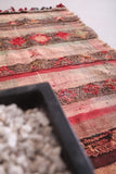 flat Handwoven berber Moroccan carpet 2.7 FT X 5.6 FT