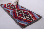 Colourful handmade moroccan berber rug 2.7 FT X 6.6 FT