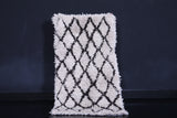 All wool Beni ourain berber rug 5.5 FT X 2.9 FT