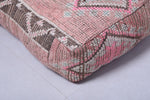 Handmade azilal moroccan rug kilim pouf
