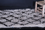 All wool Beni ourain berber rug 5.5 FT X 2.9 FT