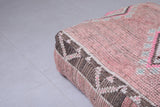 Handmade azilal moroccan rug kilim pouf