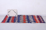 Colourful handmade moroccan berber runner rug  2.5 FT X 6.1 FT