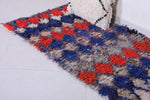 Colourful handmade moroccan berber runner rug  2.5 FT X 6.1 FT