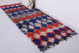 Colourful handmade moroccan berber runner rug  2.5 FT X 6.1 FT