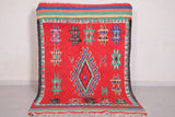 Wonderful handmade Moroccan square rug - 4.1 FT X 6.5 FT